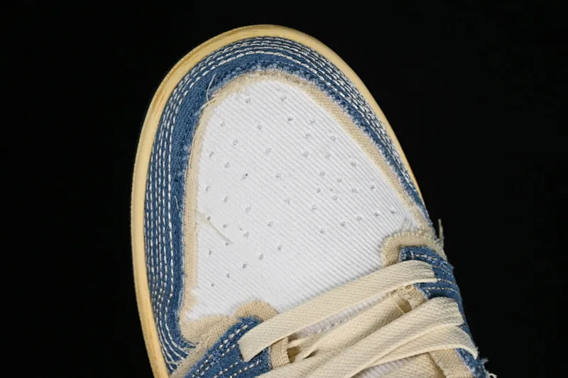 All categories Air Jordan Jordan series basketball shoes Air Jordan 1 Low Air Jordan 1 Low SE "WRMK" AJ1 Joe 1 Sashiko embroidery low-top cultural casual sneakers FN7670-493